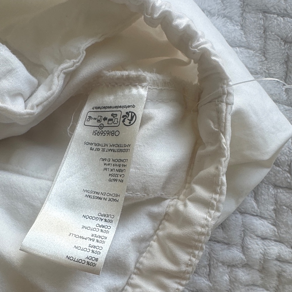 Free People White Ruched Hem Drawstring Joggers - Picture 9 of 10